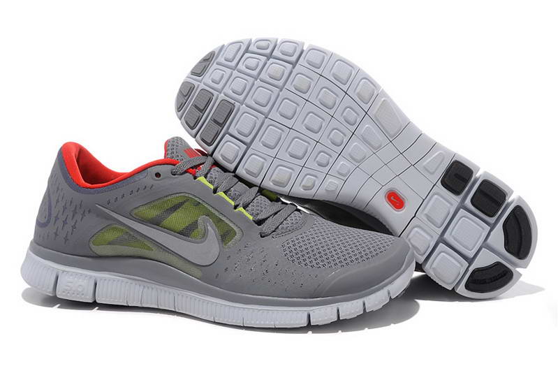 Nike Free Run Womens Shoes 5.0 Breathable Dark Gray Red